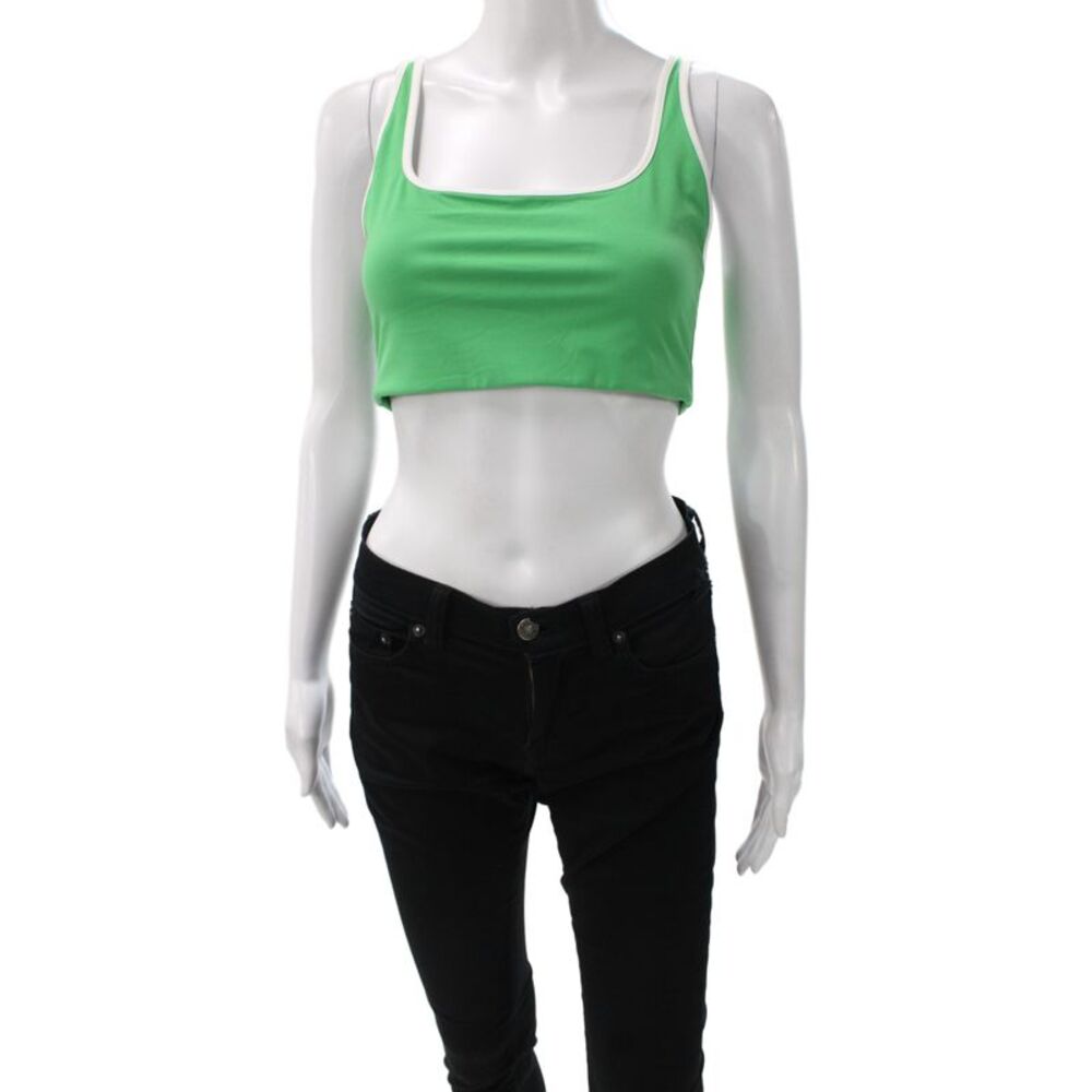 Splits 59 Women Green Sports Bra Sleeveless Athletic Blend Size S